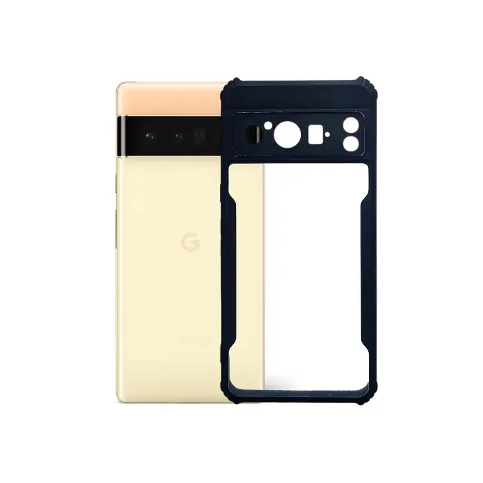 Google Pixel 8 Pro iPaky Transparent Back Case (Black)