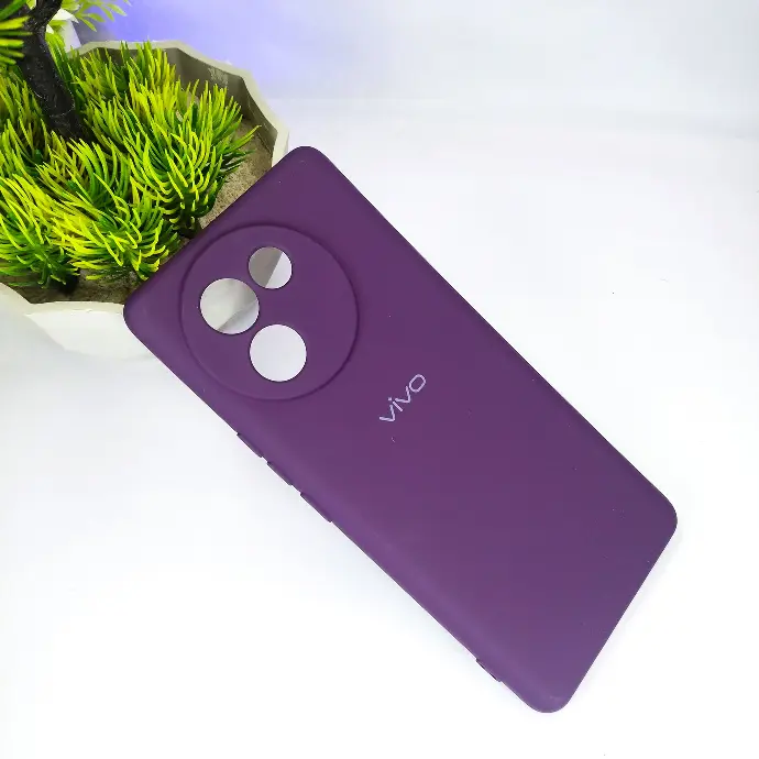 Vivo V30E 5G Official Soft Silky Back Case (Purple)