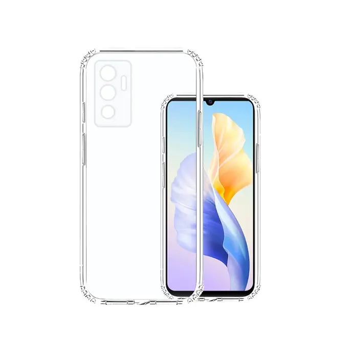 Vivo V23E Dust Plug Transparent Back Case