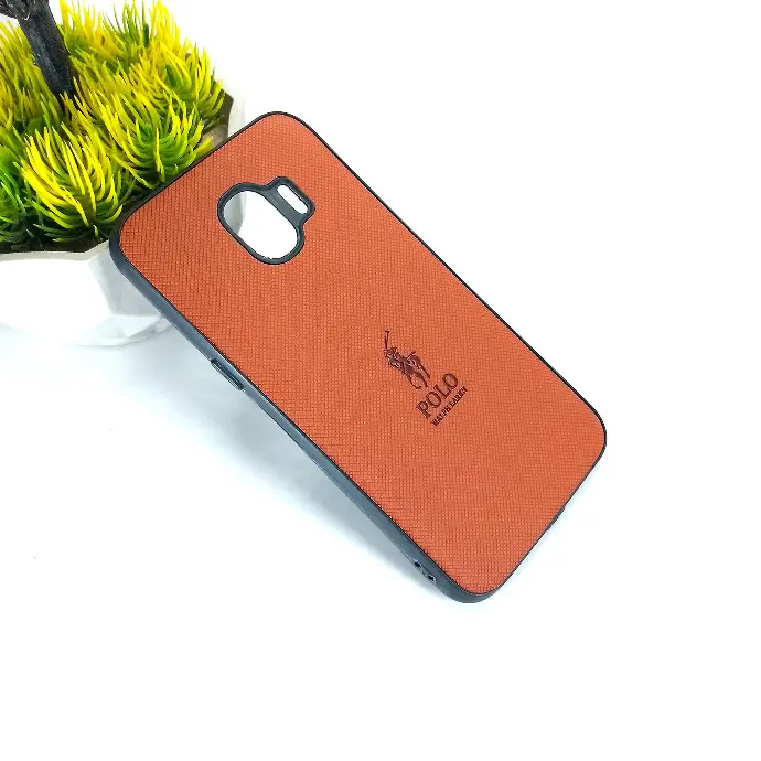 Samsung Galaxy J2 Pro|J250 (Polo) Ralph Laren Leather Back Case (Brown)