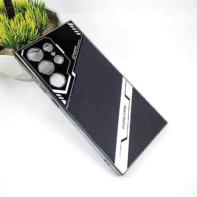 Samsung S24 Ultra BIGC Creative Leather Texture Back Case (Black)