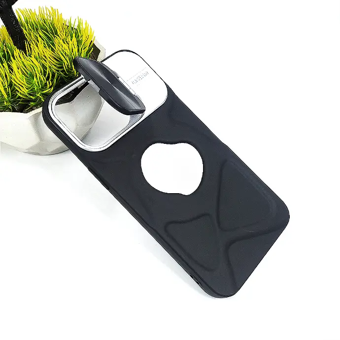 iPhone 15 Pro Max Creative Magnetic Back Case (Black)