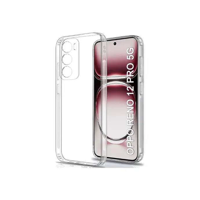[PO7BORNO12 5G-3] Oppo Reno 12 5G Dust Plug TPU|Transparent Back Case