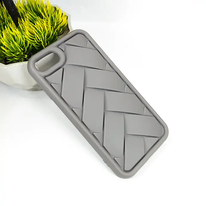 iPhone 7 | 8 | SE 2020 Flex Waves Pattern Silicone Back Case (Natural Titanium)
