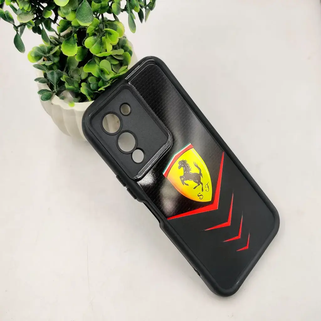 Infinix Note 12 G96 Logo Soft Silicone Printed Back Case (Black)