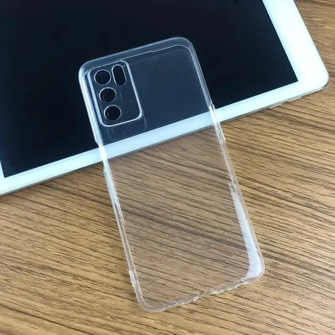 [PO7BOA16-3] Oppo A16 Dust Plug Transparent Back Case