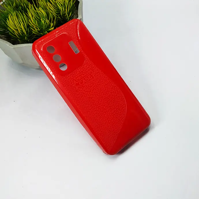Itel 5200 Soft Silicone Back Case (Red)