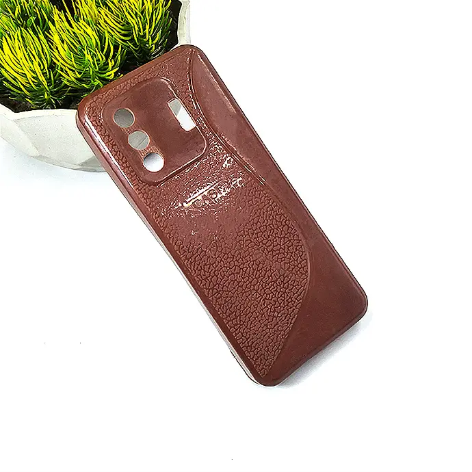 Itel 5200 Soft Silicone Back Case (Dark Brown)