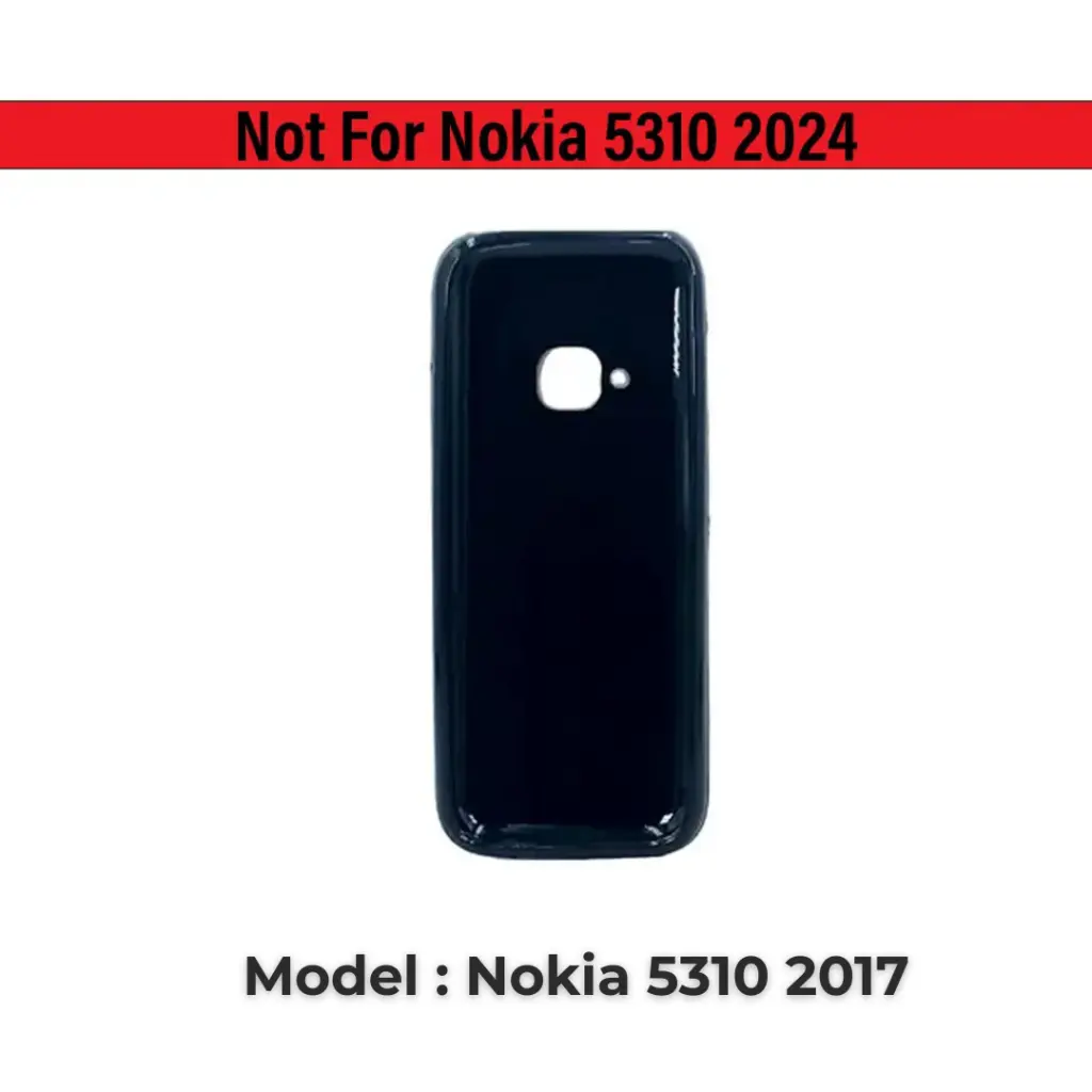 Nokia 5310 2017 Soft Silicone Back Case (Black)