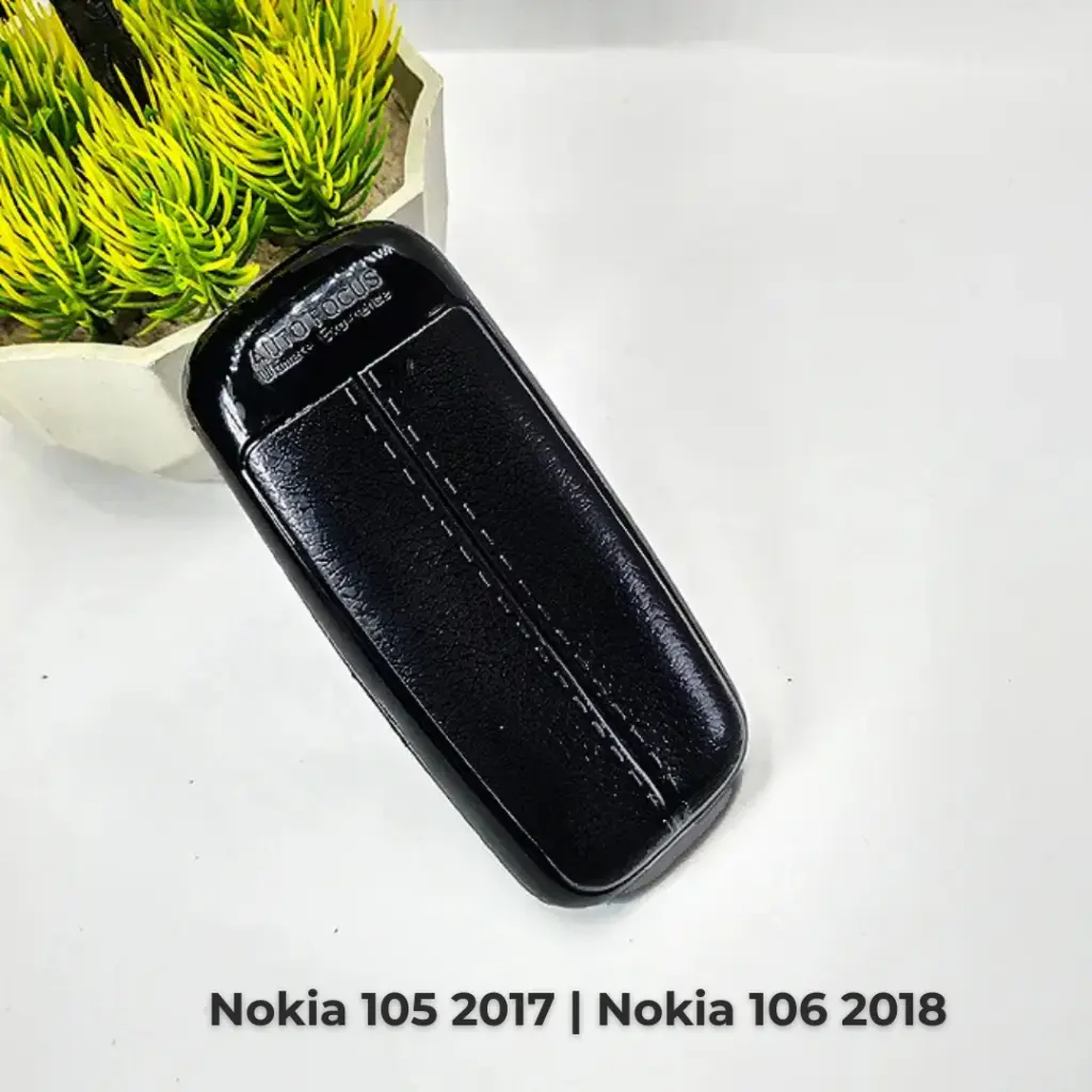 Nokia 105 2017 Soft Silicone Back Case (Black)