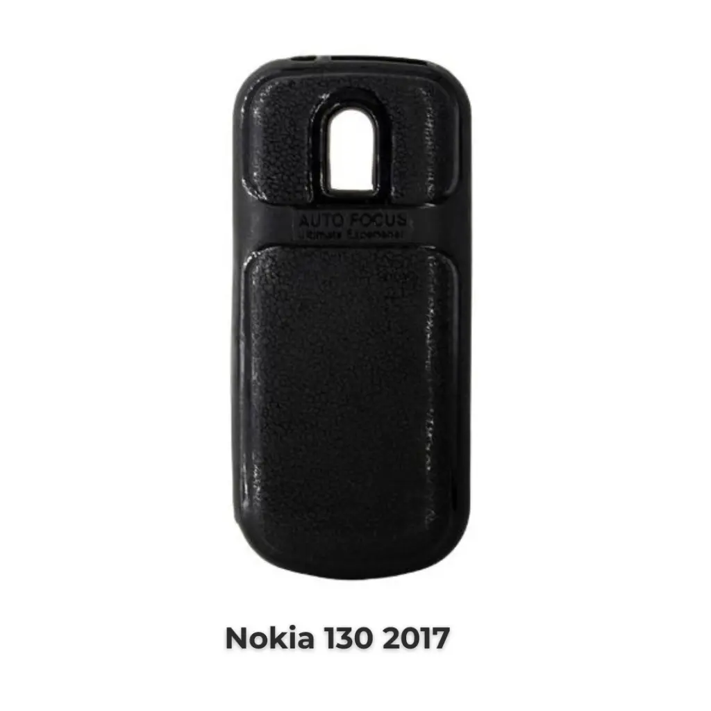 Nokia 130 2017 Soft Silicone Back Case (Black)