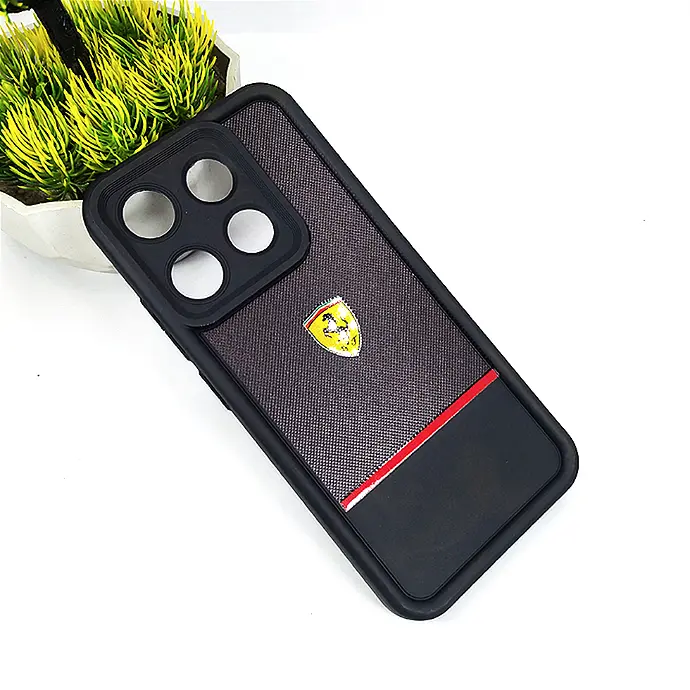 Infinix Smart 7/Spark Go 2023/Pop 7 Black Logo Soft Silicone Back Case