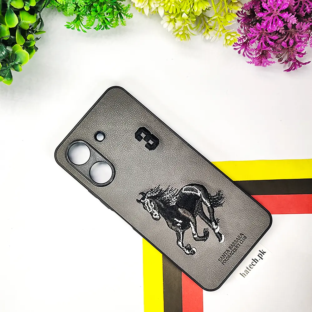Xiaomi Redmi 13C|Poco C65 Santa Barbara Polo Back Case (Gray)