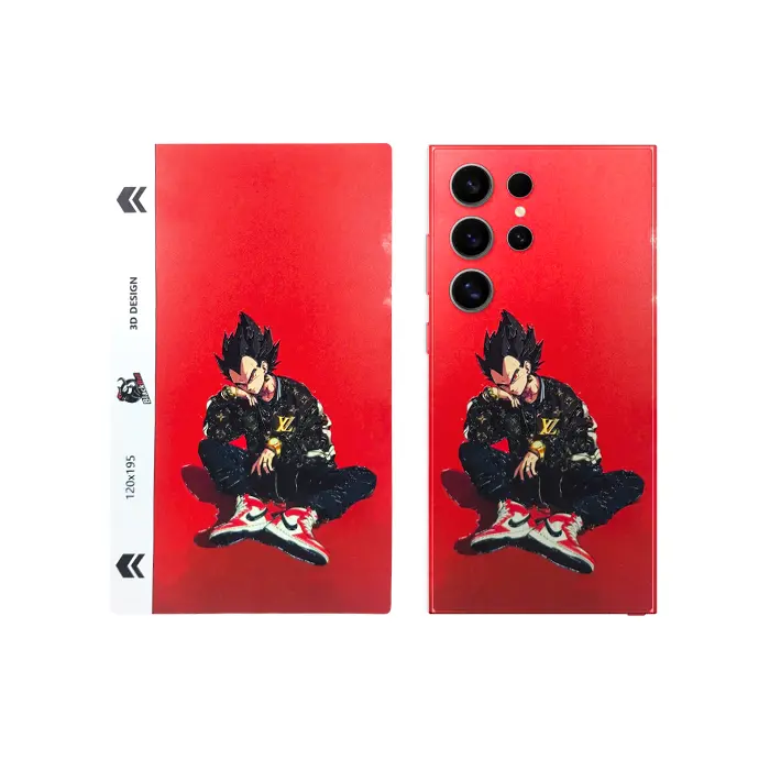 3D Printed Mobile Back Customize Skin ( Vegeta)