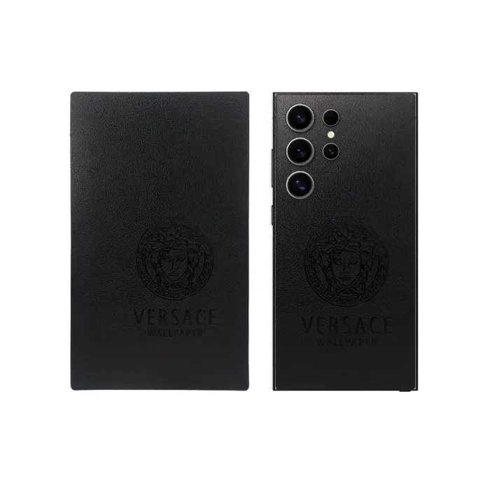 Leather Mobile Back Customize Skin (VERSACE)