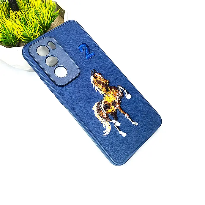 Oppo Reno 12 Santa Barbara Polo Back Case (Navy Blue)