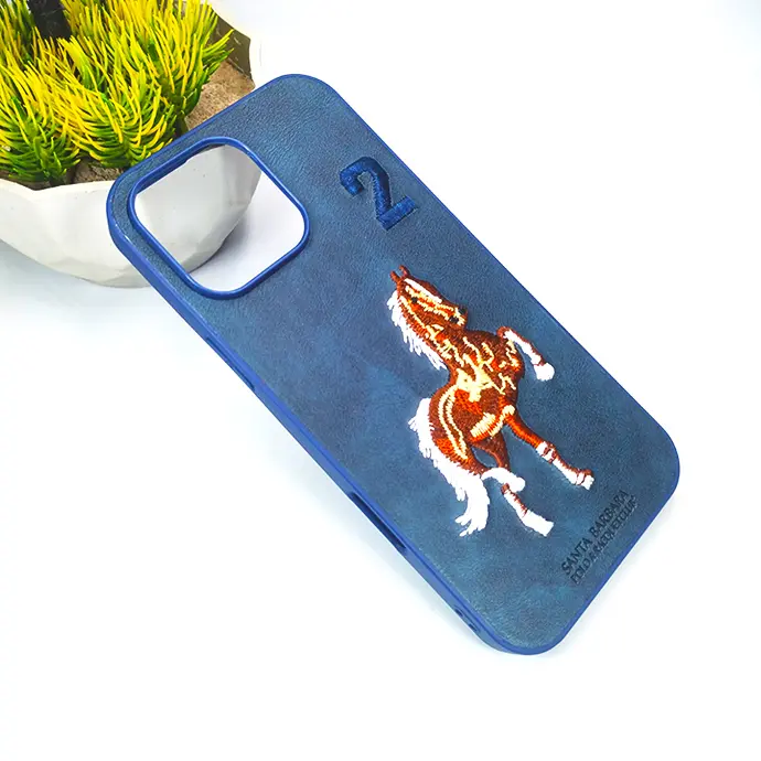 iPhone 16 Pro Max Santa Barbara Polo Back Case (Navy Blue)