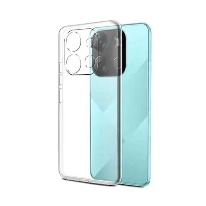 Infinix Smart 7|Tecno Spark Go 2023|Pop 7|Pop 7 Pro Dust Plug Transparent Back Case