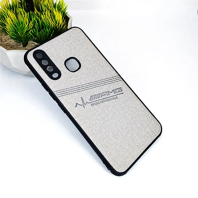 Vivo Y17|Y15|Y12|Y11 AMG Leather Back Case (Gray)