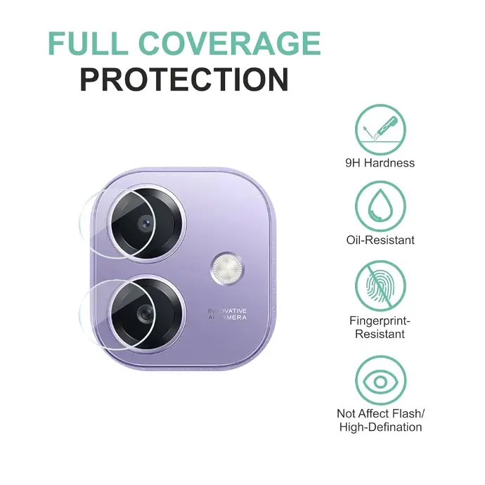 [PL14OA3X-1] 9H Camera Protector for Oppo A3X - Superior Lens Protection