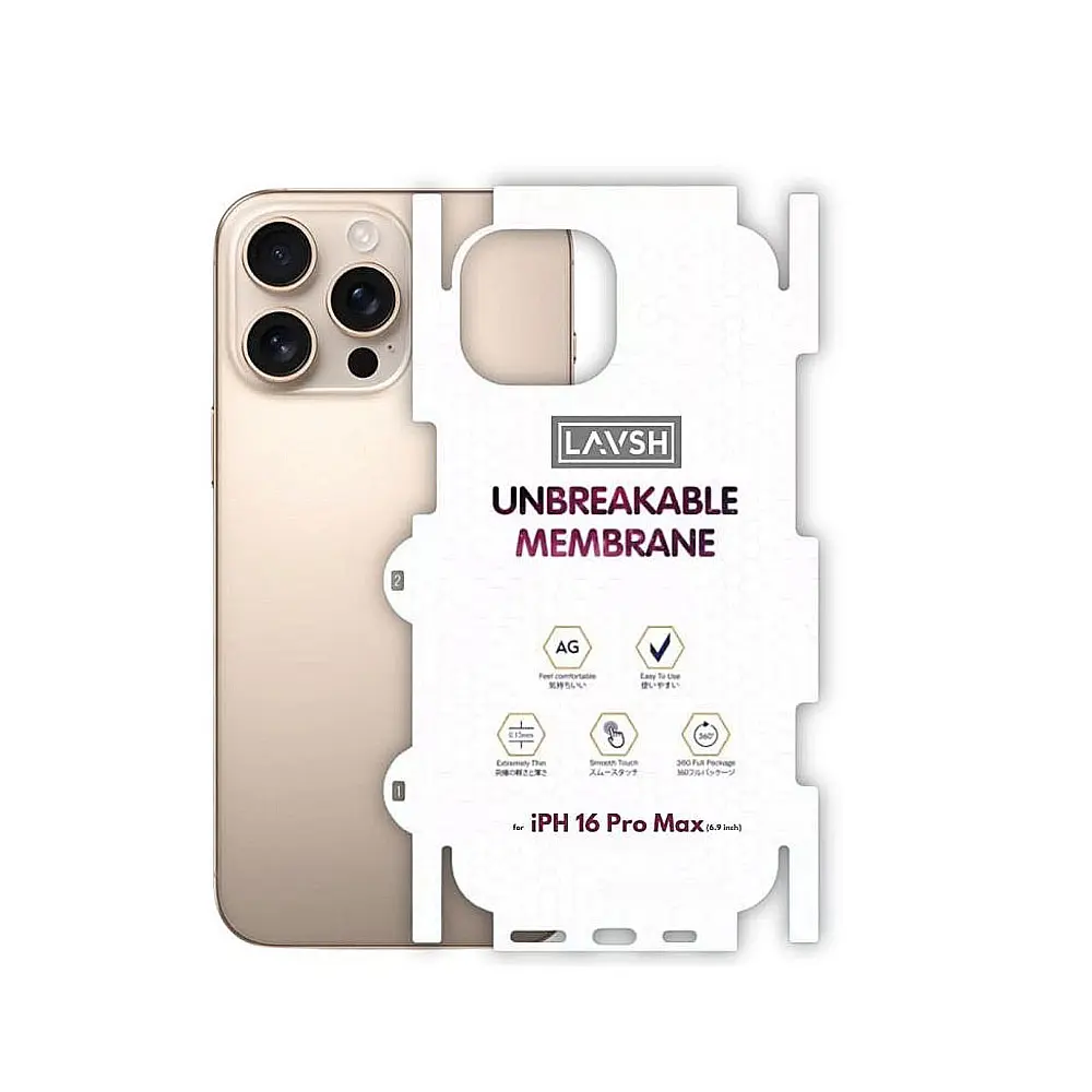 [PL10IP16PMX-3] iPhone 16 Pro Max 360° Unbreakable Membrane Sheet - Complete Protection