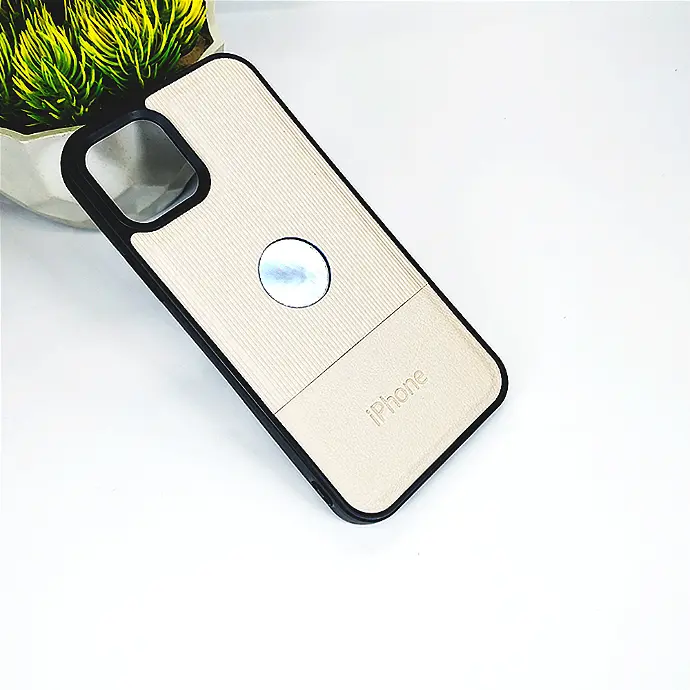 iPhone 11 Pro Lining Texture Leather Logo Back Case (Skin)