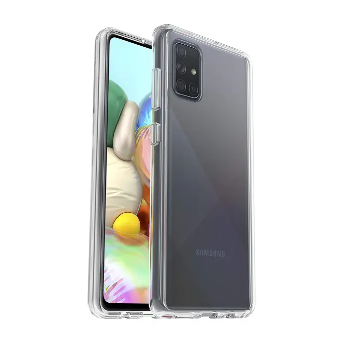 [PO7BSA71-3] Samsung Galaxy A71 Dust Plug TPU|Transparent Back Case