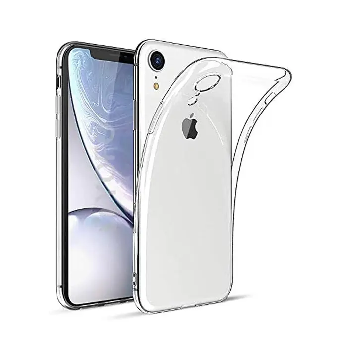 iPhone XR Dust Plug TPU|Transparent Back Case