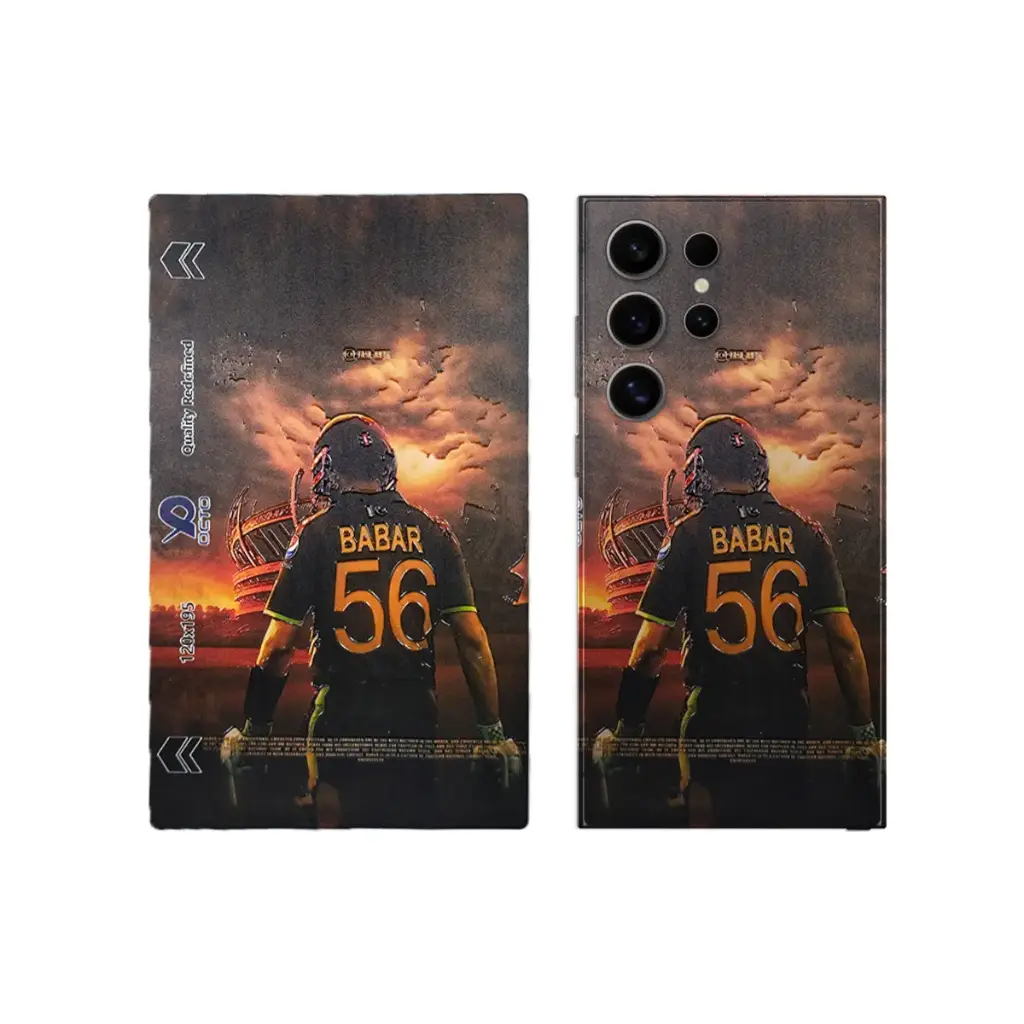 3D Printed Mobile Back Customize Skin (Babar Azam)
