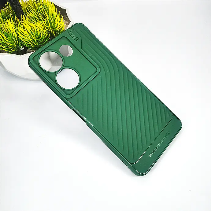 [PO14BTCMN20-12-11] Tecno Camon 20 & 20 Pro Gear 4 Luxury Carbon Texture Case - Green