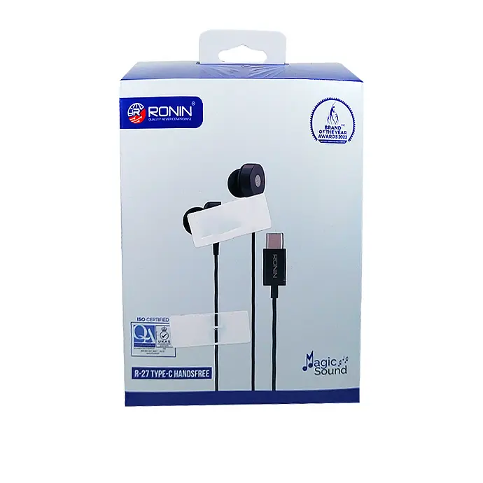 [HF4RN34-4] Ronin R-27 Type-C Wired Handsfree: Superior Sound & Comfort