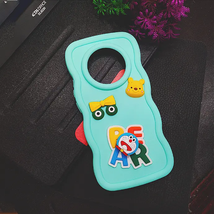 [PO51BORELME12-22-14] Oppo Realme 12 Ladies Coffee Spinner Curly Back Case (Sea Green)