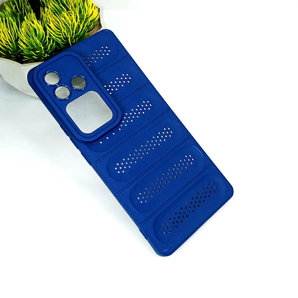 Vivo V30 5G|S18 Pro|V30 Pro Cooling Mesh Silicone Back Case (Navy Blue)