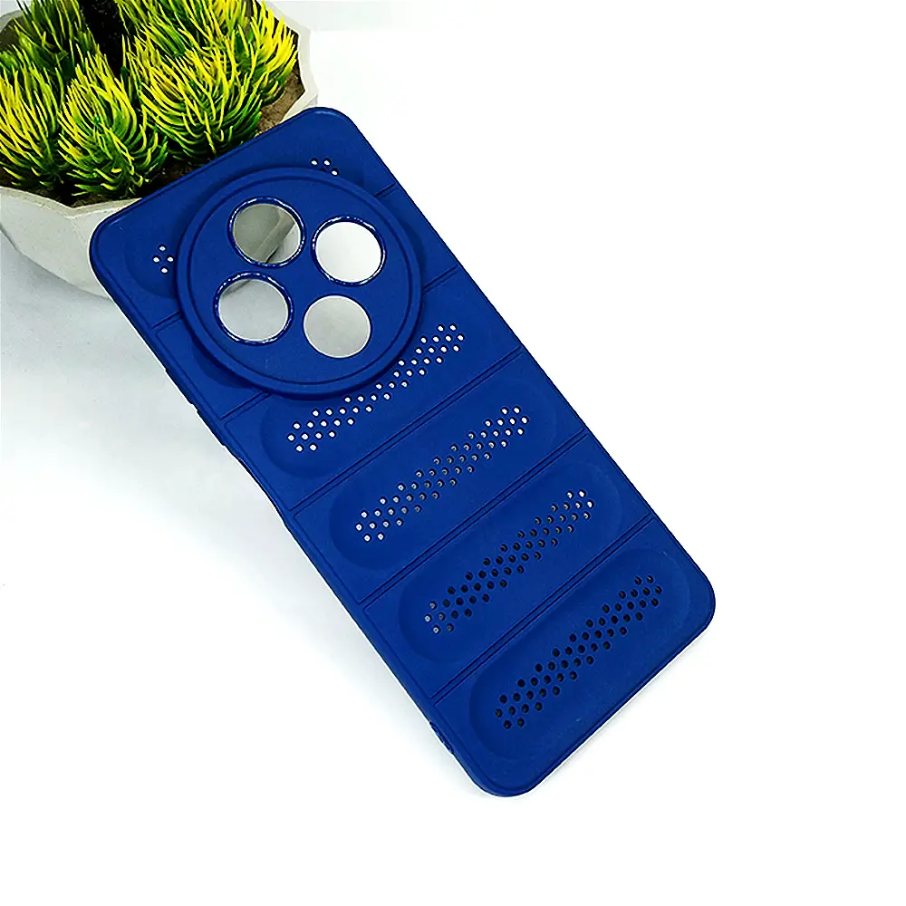 Redmi 14C Cooling Mesh Silicone Back Case (Navy blue)