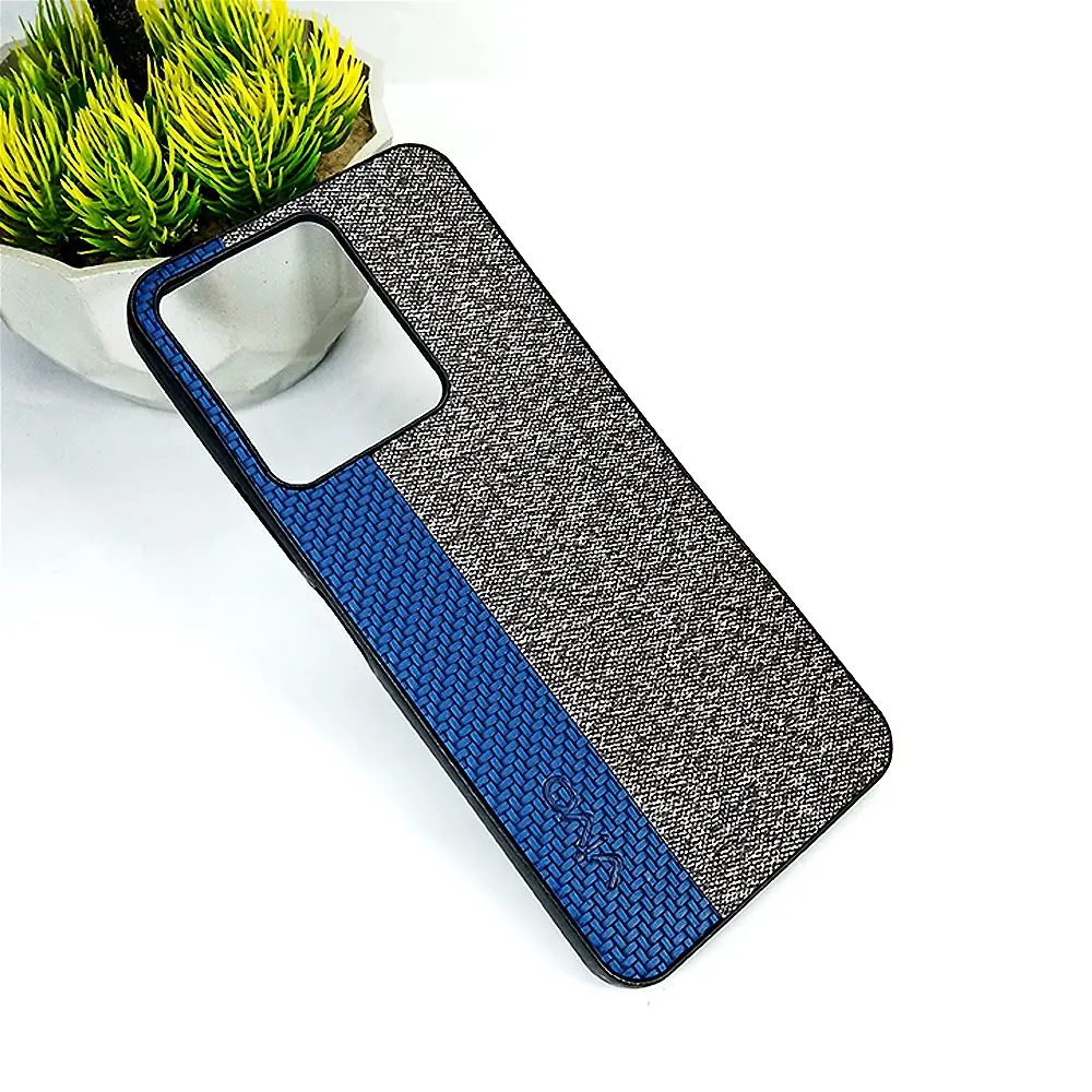 Vivo Y22/Y22s/Y35 Dual Leather Back Case (Navy Blue)
