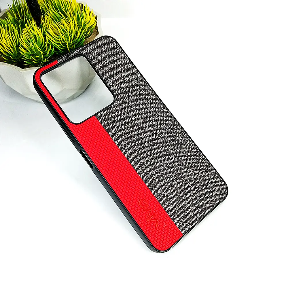 Vivo Y22/Y22s/Y35 Dual Leather Back Case (Red)