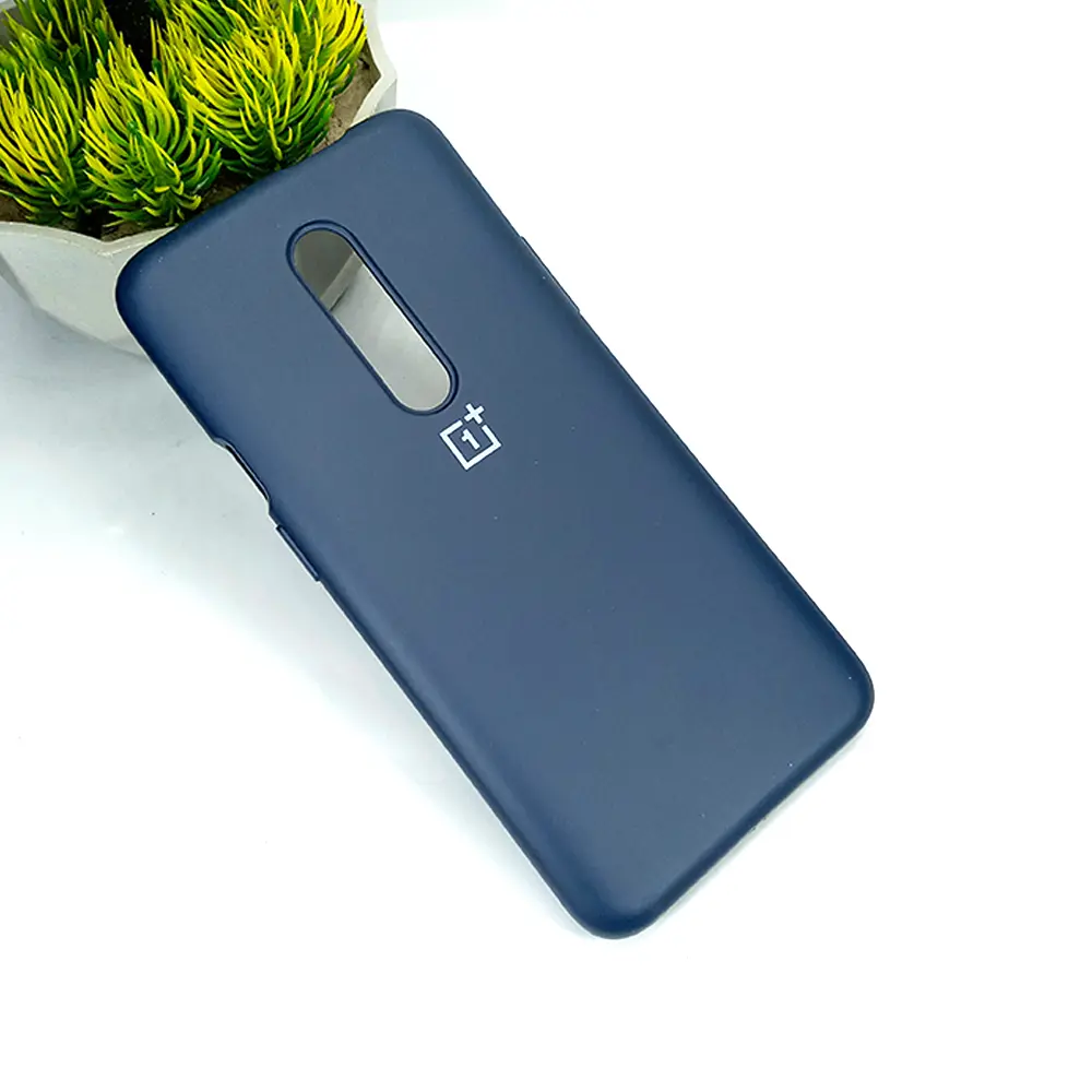 OnePlus 8 Original Official Soft Silky Back Case (Navy Blue)