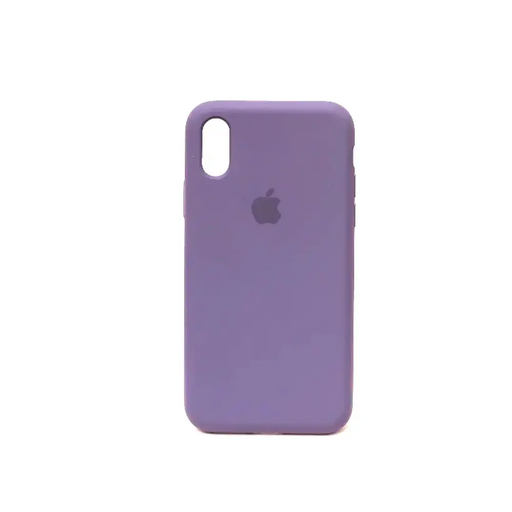 iPhone X/XS Original Official Soft Silky Back Case (Header Purple)