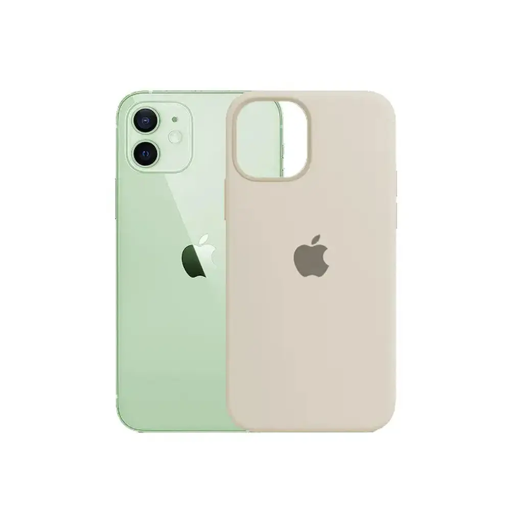 [PO23BIP12PR-1-36] iPhone 12 Pro|iPhone 12 Official Soft Silky Back Case (Natural Titanium)