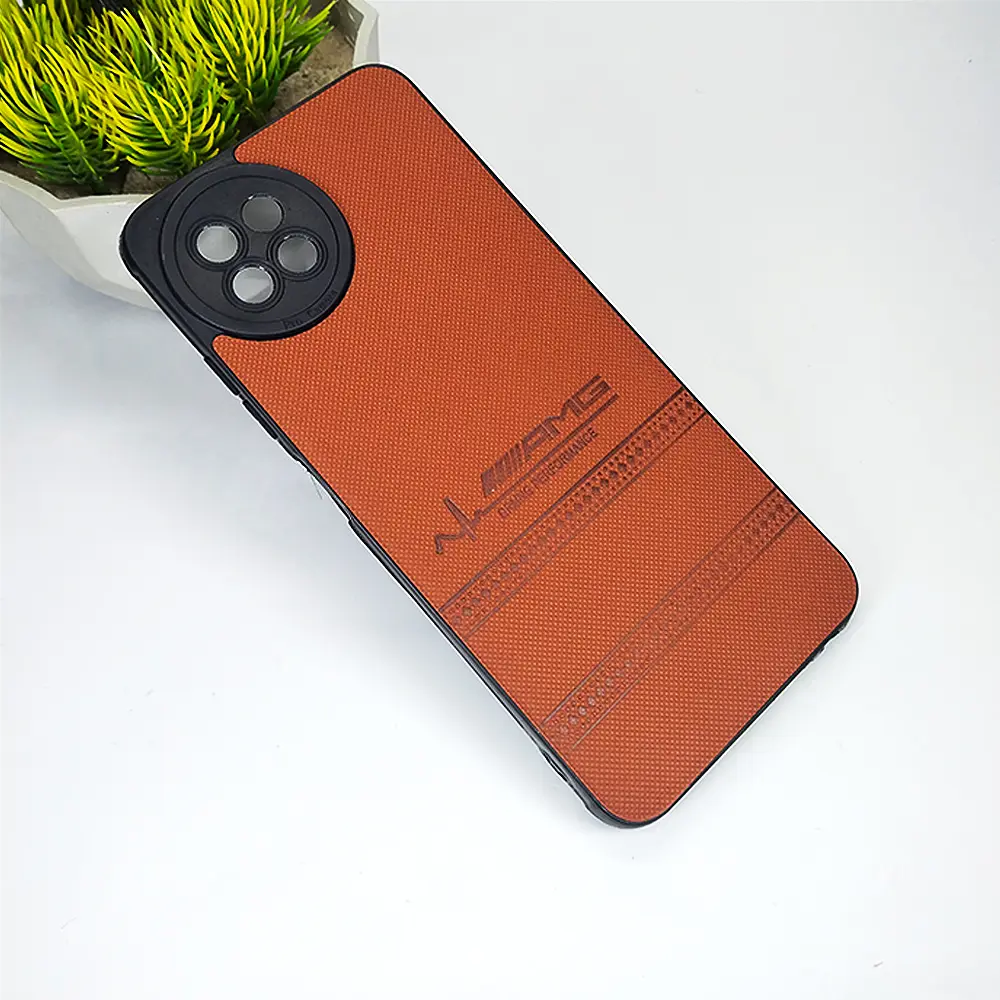 iTel S23 4G AMG Leather Back Case (Brown)