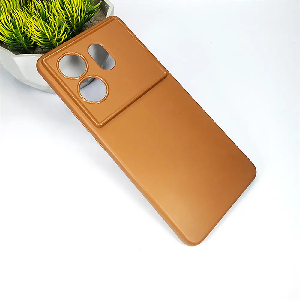 Infinix Zero 30 4G|X6731B Soft Silicone Back Case (Brown)