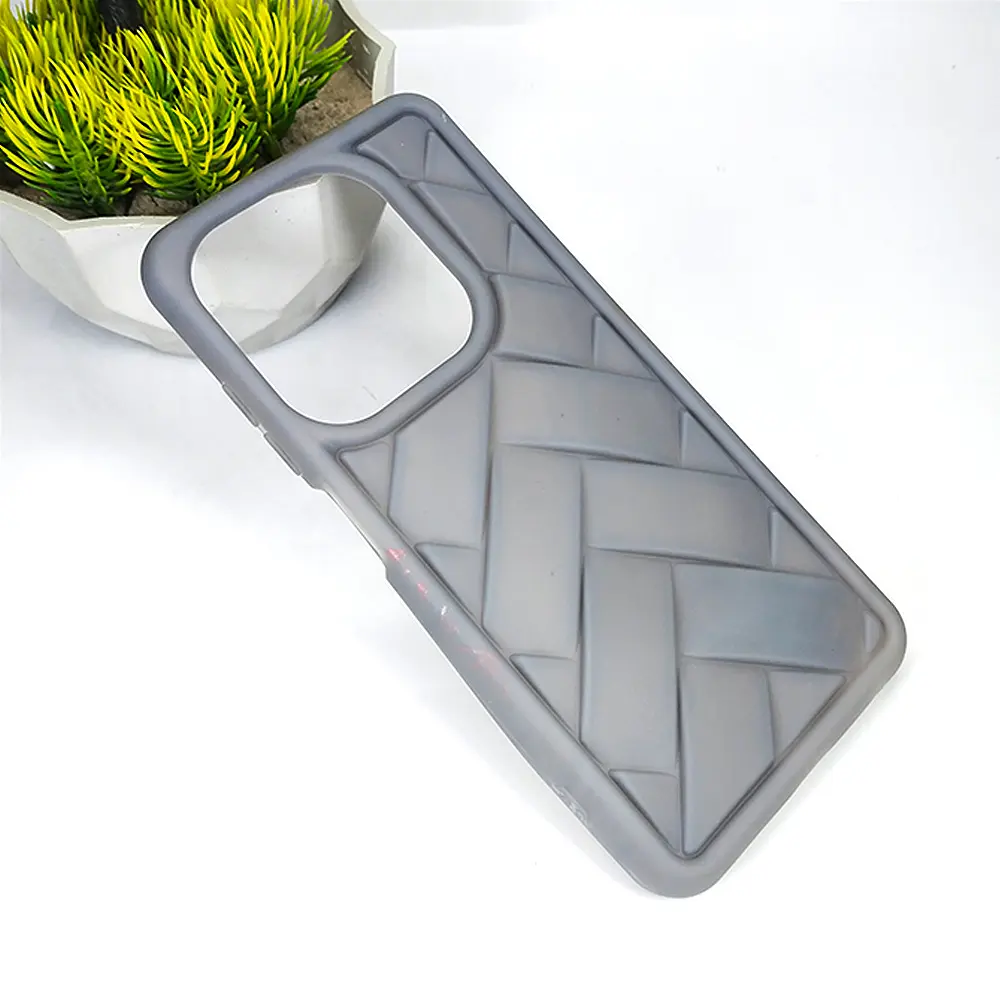 Tecno Spark 20C|Spark 20|Pop 8|Spark Go 2024|Infinix Hot 40i|Smart 8|Smart 8 Pro|Smart 8 Plus Flex Waves Pattern Silicone Back Case (Natural Titanium)