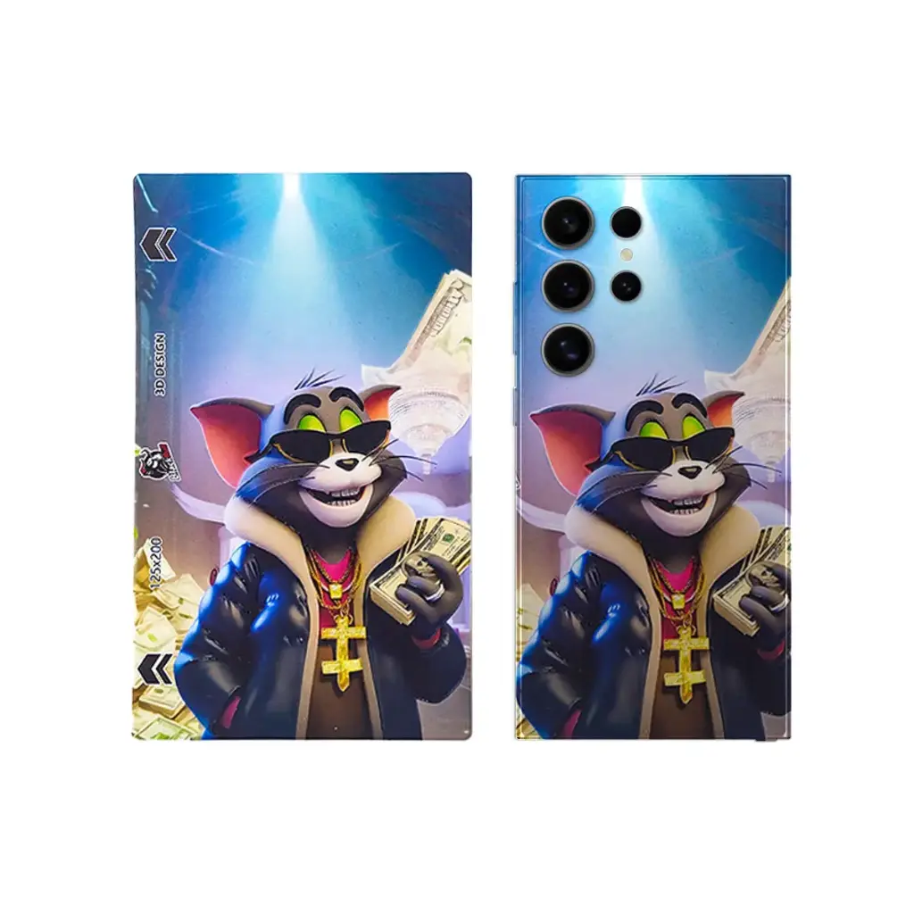 Tom and Jerry 3D Printed Mobile Back Skin - Customizable & Fun Design