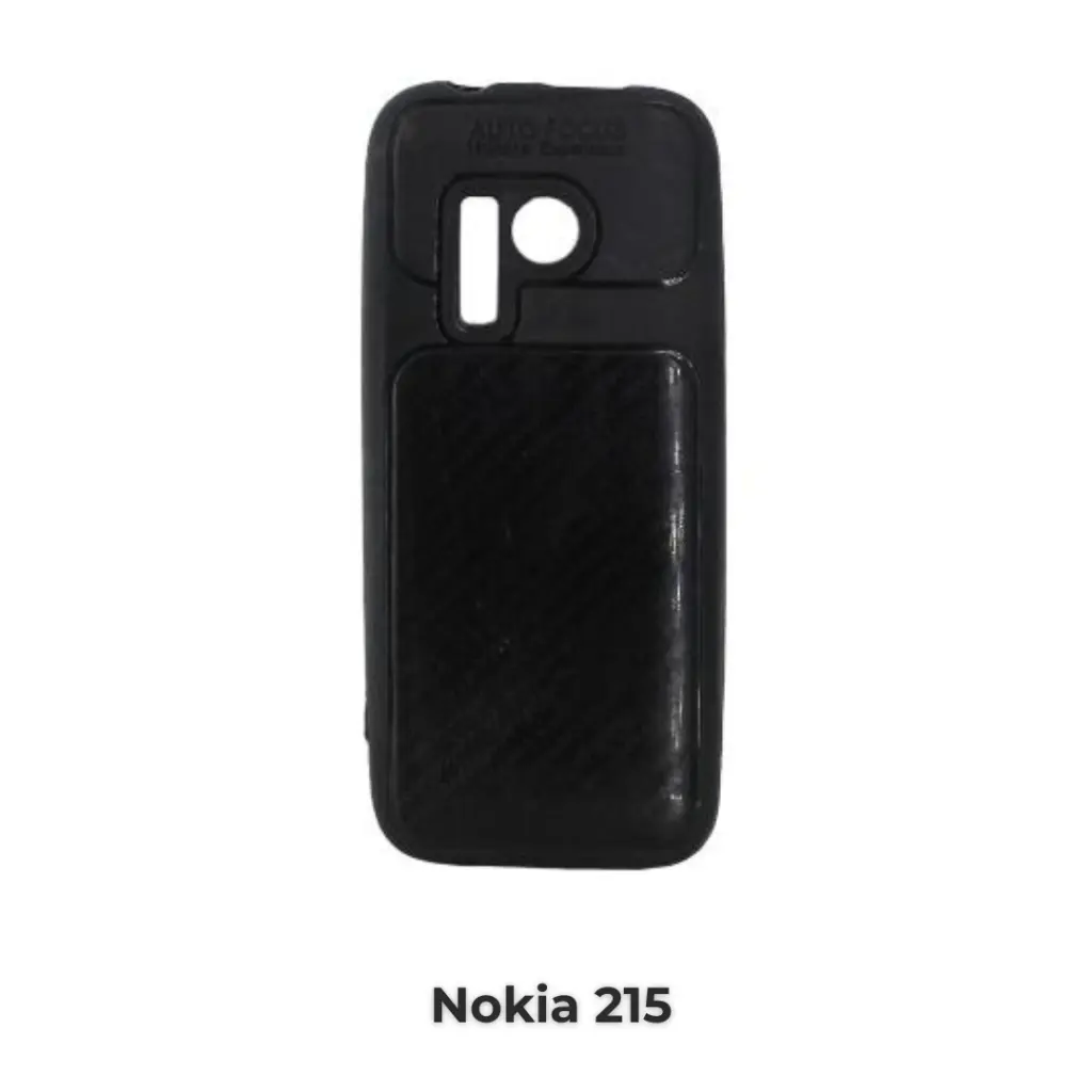 [PO46BNK215-1-2] Nokia 215 Soft Silicone Back Case (Black)