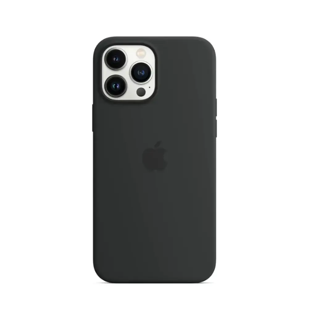 iPhone 13 Pro Max Soft Silky Back Case – Natural Titanium Silicone Cover