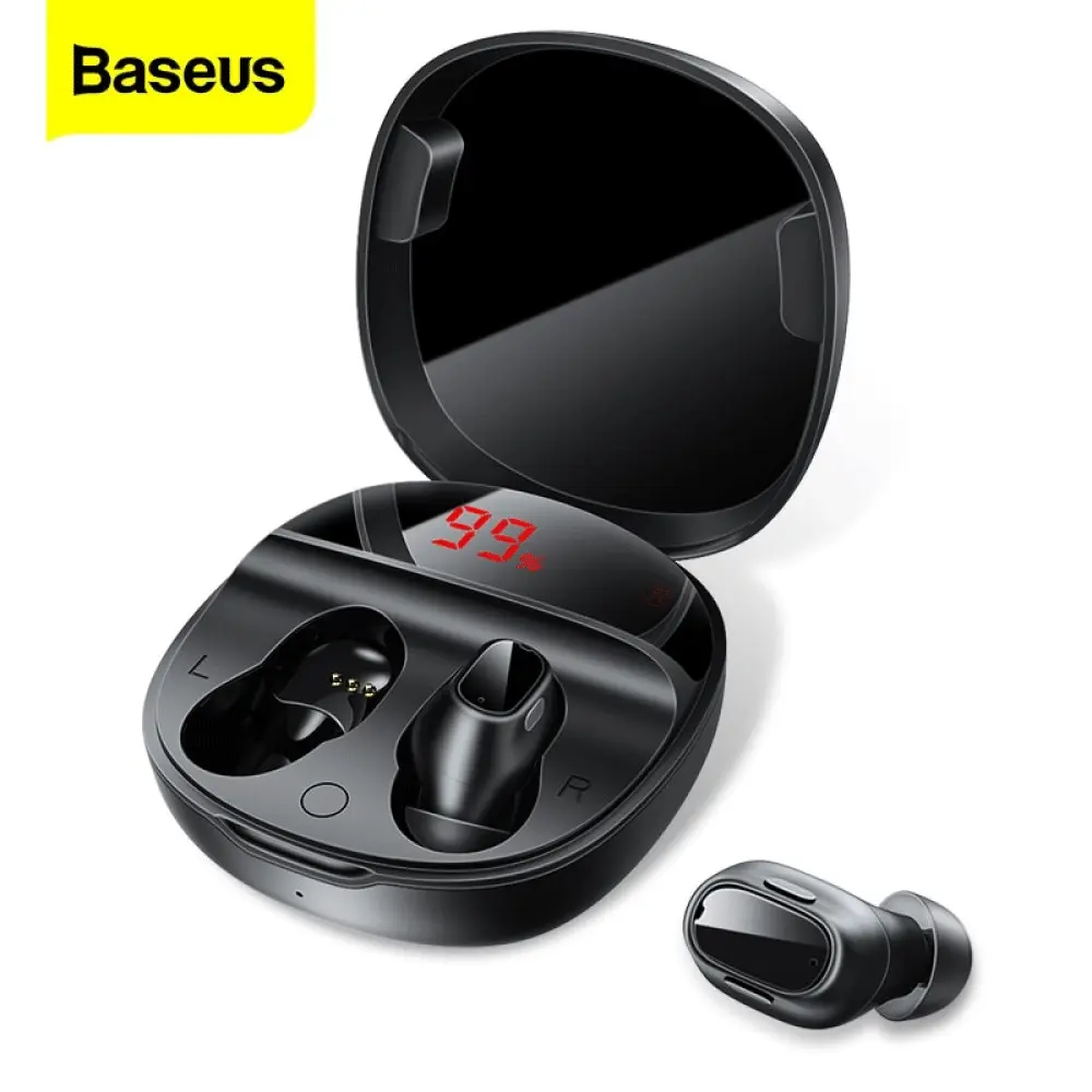 Baseus Encok WM01 True Wireless Bluetooth Earphone | Black