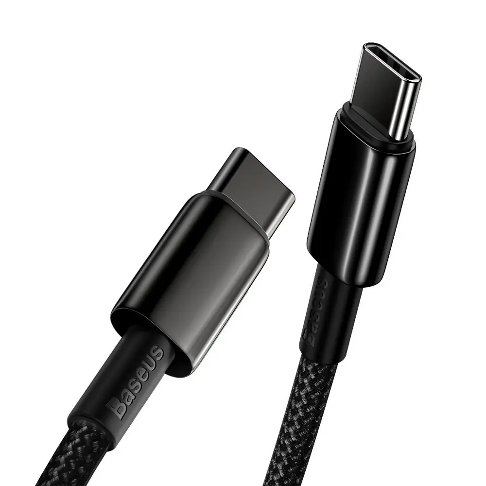 Baseus Tungsten Gold Fast Charging Data Cable Type-C to Type-C 240W 1m | Black 