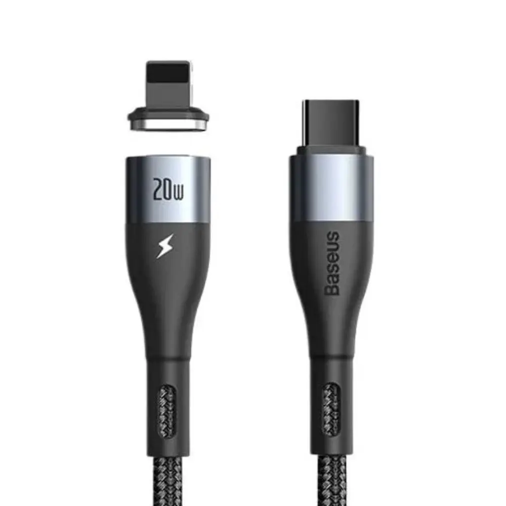 Baseus Zinc Magnetic Safe Fast Charging Data Cable Type-C To iPhone 20W 1m | Black