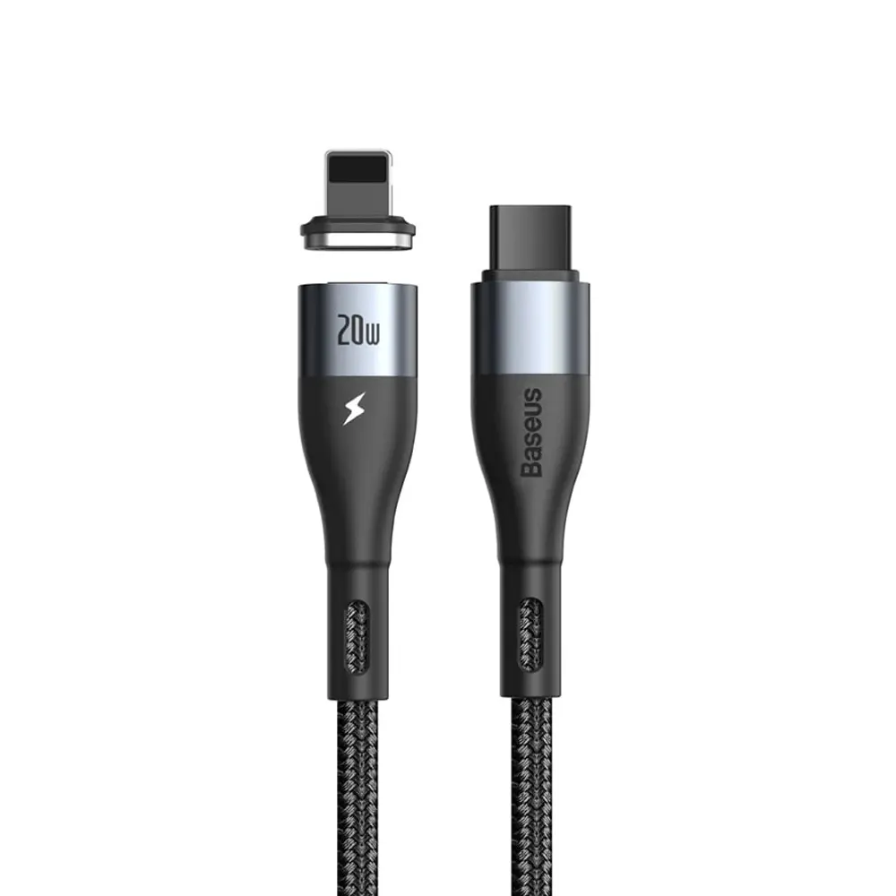 Baseus Zinc Magnetic Safe Fast Charging Data Cable Type-C To iPhone 20W 2m | Black 
