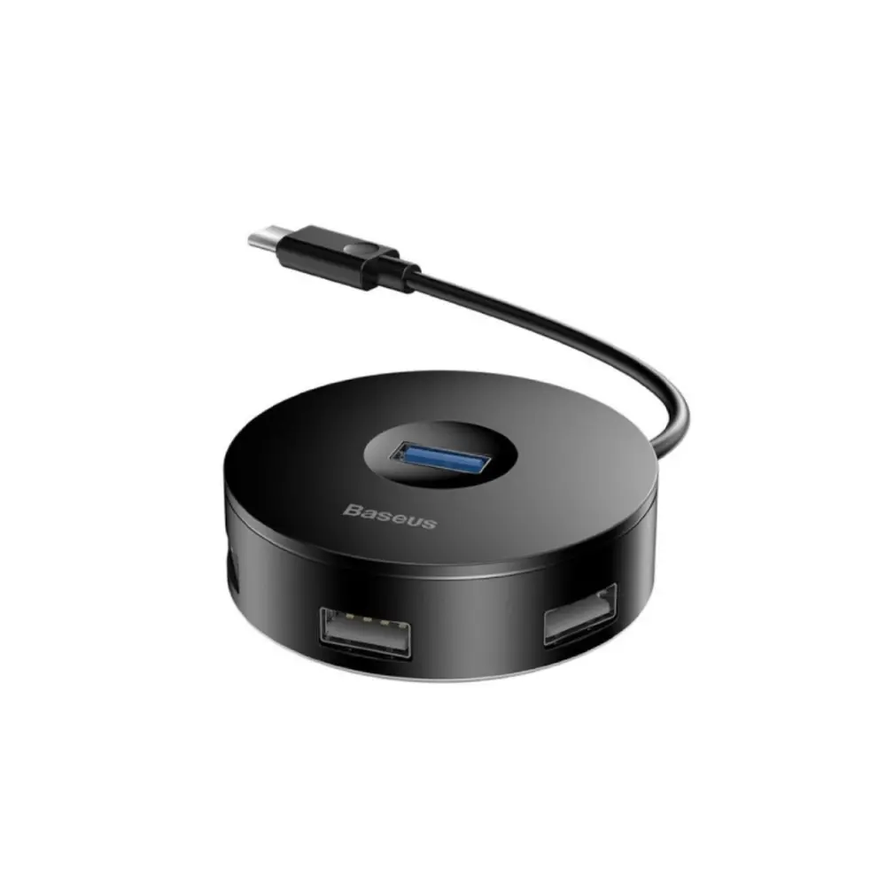 Baseus Airjoy Round Box Type-C to 4-Port USB 3.0 HUB  Adapter 